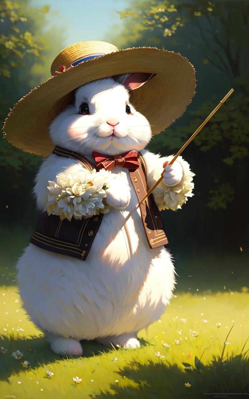 04859-3257602993-(extremely detailed CG unity 8k wallpaper), full shot photo of the most beautiful artwork of a fat bunny wearing a straw hat, gr.png